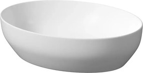 Lavoar pe blat Cersanit Larga oval alb mat 50 cm