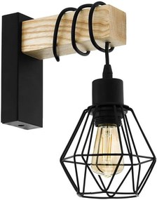 Eglo 43135 - Aplică perete TOWNSHEND 1xE27/60W/230V