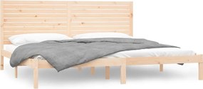 vidaXL Cadru de pat Super King, 180x200 cm, lemn masiv