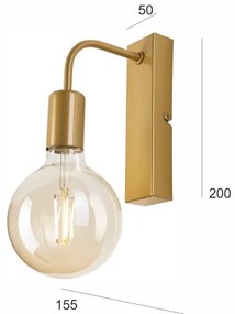 Aplică ASTRID 1xE27/60W/230V auriu