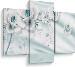 Tablou - Flori de trandafir turcoaz (90x60 cm)