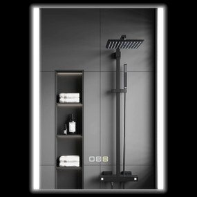 HOMCOM Oglindă LED 50x70 Antiaburire Touch IP44 | Aosom Romania