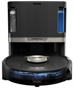 Aspirator robot Shark PowerDetect Max RV2800ZEEU, 650W, 0.3 L, 372 m², 360° LiDAR, Autonomie pana la 110 min, Detectare margini umede, Negru
