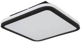 Plafoniera LED RGB cu telecomanda design modern Jaxxi negru 35x35cm