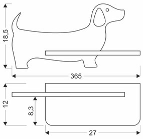 Corp de iluminat pentru copii roz Dog – Candellux Lighting