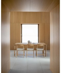 Masă de dining din lemn de stejar 90x200 cm Derven – Gazzda