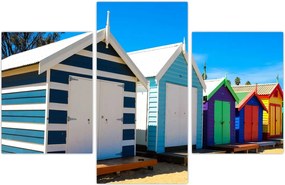 Tablou - Plaja Brighton, Melbourne, Australia (90x60 cm)