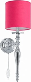 BRILAGI - Lampă de perete NUBILA 1xE27/60W/230V crom lucios/roz