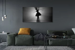 Tablouri canvas Balerina fundal gri