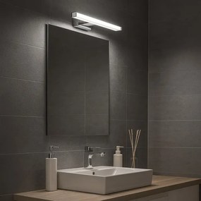 Aplica LED pentru oglindă de baie MIRORE, 5 W, 230 V, 30 cm, IP44, crom lucios