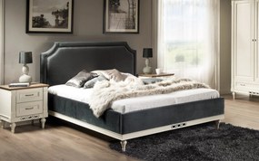 Pat lemn masiv Tapițat Provence Model P1 Personalizabil - 160x200, Clasa B