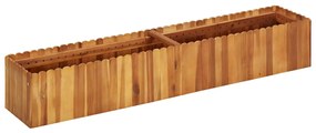 vidaXL Strat inălțat de grădină, 150x30x25 cm, lemn masiv de acacia