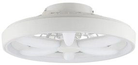 Ventilator LED RGBW de tavan cu lumină Brilliant GAIANO LED/48W/230V alb + telecomandă