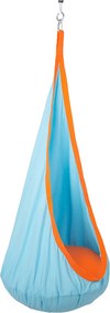 Balansoar gradina SIESTA TYP 1, albastru/portocaliu, bumbac, 60x70x150