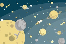 Tablou excursie neobișnuită în univers