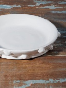 Farfurioara alba din ceramica, D18cm Dante