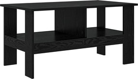 vidaXL Masă de cafea Stejar Negru 90 x 50 x 45 cm Lemn compozit