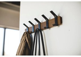 Cuier de perete negru/în culoare naturală din lemn masiv de frasin Rin Oscuro – YAMAZAKI