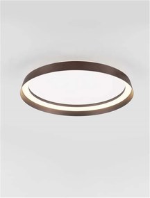 Plafoniera LED design modern circular ORMI coffee D-45cm