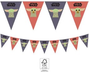 Star Wars The Mandalorian ghirlandă de stegulețe FSC 2,3 m