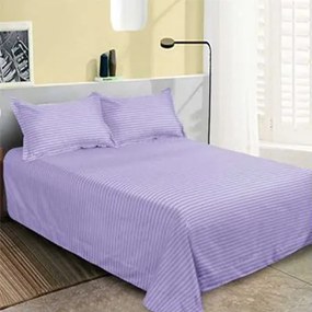 Lenjerie de pat 2 persoane, bumbac Damasc, 6 piese, uni, SSD02