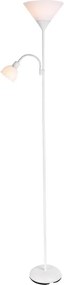 Brilagi - Lampadar ARIANA 1xE27/100W/230V + 1xE14/25W alb