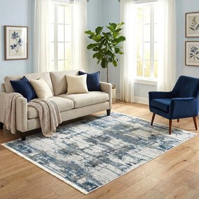 Covor camera antiderapant, 80x200 cm, abstract, Model Urban