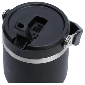 Termos negru din oțel inoxidabil 600 ml IceFlow™ Flip Straw 2.0 Tumbler Black – Stanley