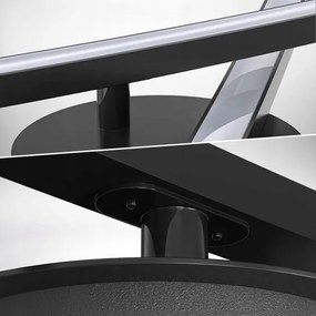 Plafonieră LED 2xLED/6W/230V 3000K neagră