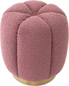 Taburete elegant design LUX Orchanic, Bouclé rose
