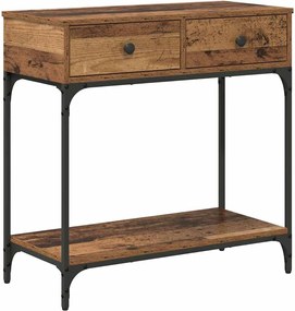vidaXL Masă de consolă Lemn vechi 75 x 34.5 x 75 cm Lemn compozit