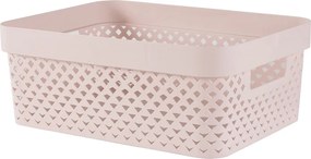 Cutie de depozitare roz-deschis din plastic 36x27x14 cm Pure – Curver