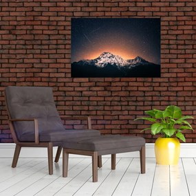 Tablou cu cerul nocturn cu munți (90x60 cm)