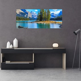 Tablou - Peisaj montan cu râu (120x50 cm)