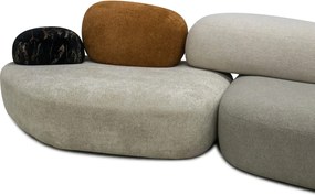 Canapea semirotunda dumonde cu șezut confortabil din spumă HR Ambra 390x150 cm