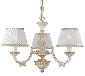 Candelabru cu 3 brate clasic design italian din alama 9660 RA-L. 9660/3