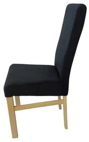 Scaun de dining ALISON, negru/stejar