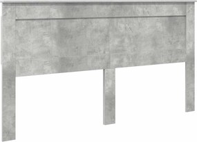 vidaXL Tăblie cap cu headboard Gri din beton 180 cm Lemn compozit