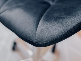 OFERTA Scaun de birou negru AVOLA VELVET II. calitate