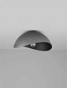 Lustra aplicata design decorativ OPSI negru D-40cm