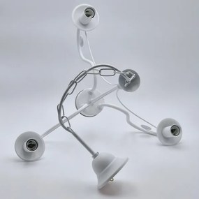 Lustră pe lanț DONATO 3xE14/40W/230V alb