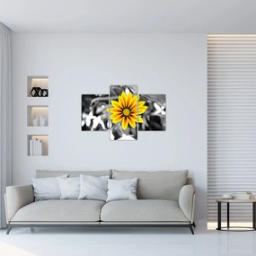 Tablou cu floare galbenă (90x60 cm)