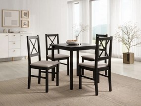 Scaun tapitat, din lemn, Milo X, ADRK Furniture (Culoare: Sonoma / Opium 20)