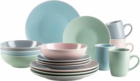 Mäser Set de veselă 16 piese ELISSA II – mix de culori mate