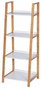 Suport cu 4 rafturi Finja, Wenko, 43 x 112 cm, bambus, natur