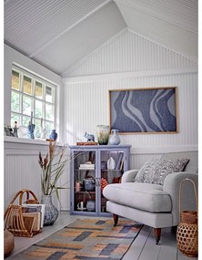 Vitrină albastră din lemn de brad suspendată 81x91 cm Hazem – Bloomingville