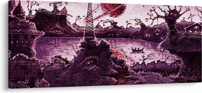 Tablou - Sat fermecat (120x50 cm)