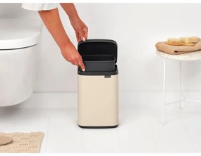 Cos de gunoi Brabantia Bo Small 1008865, 4 L, Deschidere lina si silentioasa, Baza antiderapanta, Bej