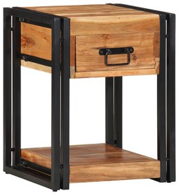 vidaXL Dulap de noapte Maro 40 x 35 x 50 cm lemn masiv de acacia