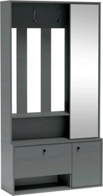 Mobilier hol SPOT, verde, PAL laminat/metal, 100x33x191 cm